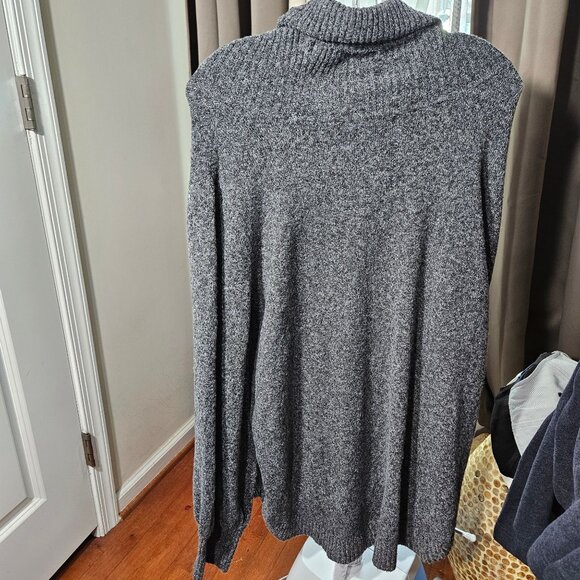 Tahari Womens XL Gray Cowl Neck Sweater - Picture 4 of 6